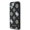 Guess PU 4G Peony MagSafe dėklas skirtas Apple iPhone 16e/17e juodos spalvos