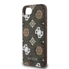 Guess PU 4G Peony MagSafe Apple iPhone 16e dėklas telefonui rudos spalvos