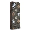 Guess PU 4G Peony MagSafe Apple iPhone 16e dėklas telefonui rudos spalvos