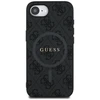 GUESS dėklas skirtas Apple iPhone 16e (SE 4 2025) suderinamas su MagSafe GUHMPSE4G4GFRK (PU 4G Ring Classic Logo) juodos spalvos