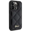 Dėklas GUESS GUHCP15LPSQSQSK IPHONE 15 PRO 6.1 "Juodas/Juodas HARDCASE QUILTED METAL LOGO