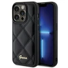 Dėklas GUESS GUHCP15LPSQSQSK IPHONE 15 PRO 6.1 "Juodas/Juodas HARDCASE QUILTED METAL LOGO