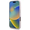 Guess GUHCP16SPSQSQSP Apple iPhone 16 6.1″ rožinės spalvos kietas dėklas Quiled Metal Logo