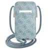 Dėklas GUESS GUPHM4GDBL 6.1 "Mėlynas/Mėlynas HARDCASE 4G STRIPE HANDBAG