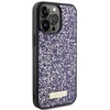 Guess Rhinestone Metal Logo dėklas, skirtas iPhone 15 Pro Max - rožinis