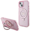Dėklas GUESS GUHMP15MHRSGSP IPHONE 15 PLUS / 14 PLUS 6.7 "Rožinis / Rožinis HARDCASE RING STAND SCRIPT GLITTER MAGSAFE