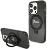 Dėklas GUESS GUHMP15XHRSGSK IPHONE 15 PRO MAX 6.7 "Juodas/Juodas HARDCASE RING STAND SCRIPT GLITTER MAGSAFE