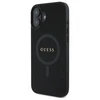 Guess GUHMP16SPSAHMCK Apple iPhone 16 6.1" dėklas telefonui juodos spalvos Saffiano Classic Logo MagSafe