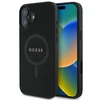 Guess Saffiano Classic Logo MagSafe Apple iPhone 16 Plus - dėklas telefonui juodos spalvos