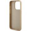 Guess GUHCP14XPSAIRSD Apple iPhone 14 Pro Max 6.7″ auksinis kietas dėklas Saffiano Iridescent Script