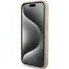 Dėklas GUESS GUHCP15LPSAIRD IPHONE 15 PRO 6.1 "GOLD / GOLD HARDCASE SAFFIANO IRIDESCENT SCRIPT