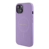 Apple iPhone 15 Plus Guess dėklas Saffiano MagSafe (GUHMP15MPSAHMCU) violetinės spalvos