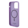 Dėklas GUESS GUHMP15LPSAHMCU IPHONE 15 PRO 6.1 "PURPLE/PURPLE HARDCASE SAFFIANO MAGSAFE