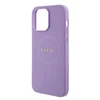Dėklas GUESS GUHMP15LPSAHMCU IPHONE 15 PRO 6.1 "PURPLE/PURPLE HARDCASE SAFFIANO MAGSAFE