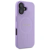 Guess GUHMP16SPSAHMCU Apple iPhone 16 6.1″ violetinės spalvos kietas dėklas Saffiano MagSafe