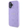 Guess GUHMP16MPSAPSMEU Apple iPhone 16 Plus 6.7" dėklas telefonui violetinės spalvos Saffiano Peony Classic Logo MagSafe