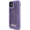 Apple iPhone 11 / XR Guess dėklas Sequin Script Metal (GUHCN61PSFDGSU) violetinės spalvos