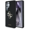 Original dėklas GUESS Silicone Big 4G Logo Bottom Script skirtas Samsung Galaxy S25 Ultra juodos spalvos
