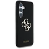 Dėklas Guess Silicone Big 4G Logo Bottom Script Samsung Galaxy S25 juodos spalvos