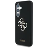 Dėklas Guess Silicone Big 4G Logo Bottom Script Samsung Galaxy S25 juodos spalvos