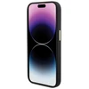 Guess GUHCP15XM4DGPK Apple iPhone 15 Pro Max 6.7″ juodos spalvos kietas dėklas Silicone Logo Strass 4G