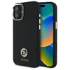 Guess GUHCP16SM4DGPK Apple iPhone 16 6.1" dėklas telefonui juodos spalvos Silikoninis Logo Strass 4G