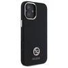 Guess GUHCP16SM4DGPK Apple iPhone 16 6.1" dėklas telefonui juodos spalvos Silikoninis Logo Strass 4G