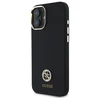 Guess GUHCP16SM4DGPK Apple iPhone 16 6.1" dėklas telefonui juodos spalvos Silikoninis Logo Strass 4G