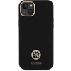 Guess GUHCP15M4DGPK Apple iPhone 15 Plus / 14 Plus 6.7" dėklas telefonui juodos spalvos hardcase Silicone Logo Strass 4G