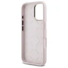 Guess GUHCP16SM4DGPP Apple iPhone 16 6.1″ rožinės spalvos kietas dėklas Silicone Logo Strass 4G