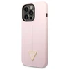 Dėklas Guess Silicone Triangle iPhone 14 Pro 6.1" Case - Violetinė
