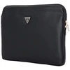 Guess PU Grained Triangle Logo dėklas nešiojamam kompiuteriui 14" juodos spalvos