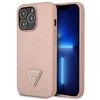 Dėklas GUESS GUHCP13LPSATLP IPHONE 13 PRO / 13 6.1 "Rožinis / Rožinis HARDCASE SAFFIANOTRIANGLE LOGO