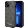 Apple iPhone 14 Guess Dėklas 4G Metal Gold Logo pilkos spalvos