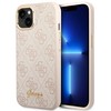 Guess GUHCP14SHG4SHP Apple iPhone 14 / 15 / 136.1" rožinės spalvos hard dėklas 4G Vintage Gold Logo