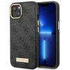 Apple iPhone 14 Plus Guess Dėklas 4G Logo Plate MagSafe (GUHMP14MU4GPRK) juodos spalvos