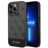 Guess GUHCP14LG4GLGR Apple iPhone 14 Pro 6,1" dėklas telefonui pilkos spalvos 4G Stripe Collection
