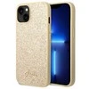 Apple iPhone 14 Guess Hard case Glitter Script telefono dėklas aukso spalvos