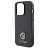 Guess GUHCP13LPS4DGPK Apple iPhone 13 Pro 6.1″ juodos spalvos kietas dėklas Strass Metal Logo
