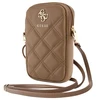 Guess krepšys su užtrauktuku Quilted 4G (GUWBZPSQSSGW) rudos spalvos