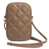 Guess krepšys su užtrauktuku Quilted 4G (GUWBZPSQSSGW) rudos spalvos
