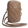 Guess krepšys su užtrauktuku Quilted 4G (GUWBZPSQSSGW) rudos spalvos