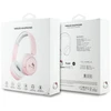 Ant ausų uždedamos ausinės Hello Kitty Face Logo Bluetooth rožinės spalvos