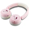 Ant ausų uždedamos ausinės Hello Kitty Face Logo Bluetooth rožinės spalvos