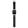 Apyrankė Apple Watch 1 / 2 / 3 / 4 / 5 / 6 / SE / 7 / 8 (38 / 40 / 41 mm) Hello Kitty Strap Heads &amp; Bows Pattern (HKAWMPSAPSK) juodos spalvos