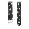 Apyrankė Apple Watch 1 / 2 / 3 / 4 / 5 / 6 / SE / 7 / 8 (38 / 40 / 41 mm) Hello Kitty Strap Heads &amp; Bows Pattern (HKAWMPSAPSK) juodos spalvos
