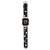 Apyrankė Apple Watch 1 / 2 / 3 / 4 / 5 / 6 / SE / 7 / 8 (38 / 40 / 41 mm) Hello Kitty Strap Heads &amp; Bows Pattern (HKAWMPSAPSK) juodos spalvos