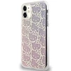 Apple iPhone 11 Hello Kitty dėklas IML Gradient Electrop Crowded Kitty Head (HKHCN61HCHPEP) rožinės spalvos