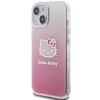 Hello Kitty HKHCP15SHDGKEP iPhone 15 / 14 / 13 6.1″ rožinės spalvos kietas dėklas IML Gradient Electrop Kitty