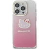 Apple iPhone 15 Pro Hello Kitty dėklas IML Gradient Electrop Kitty Head (HKHCP15LHDGKEP) rožinės spalvos